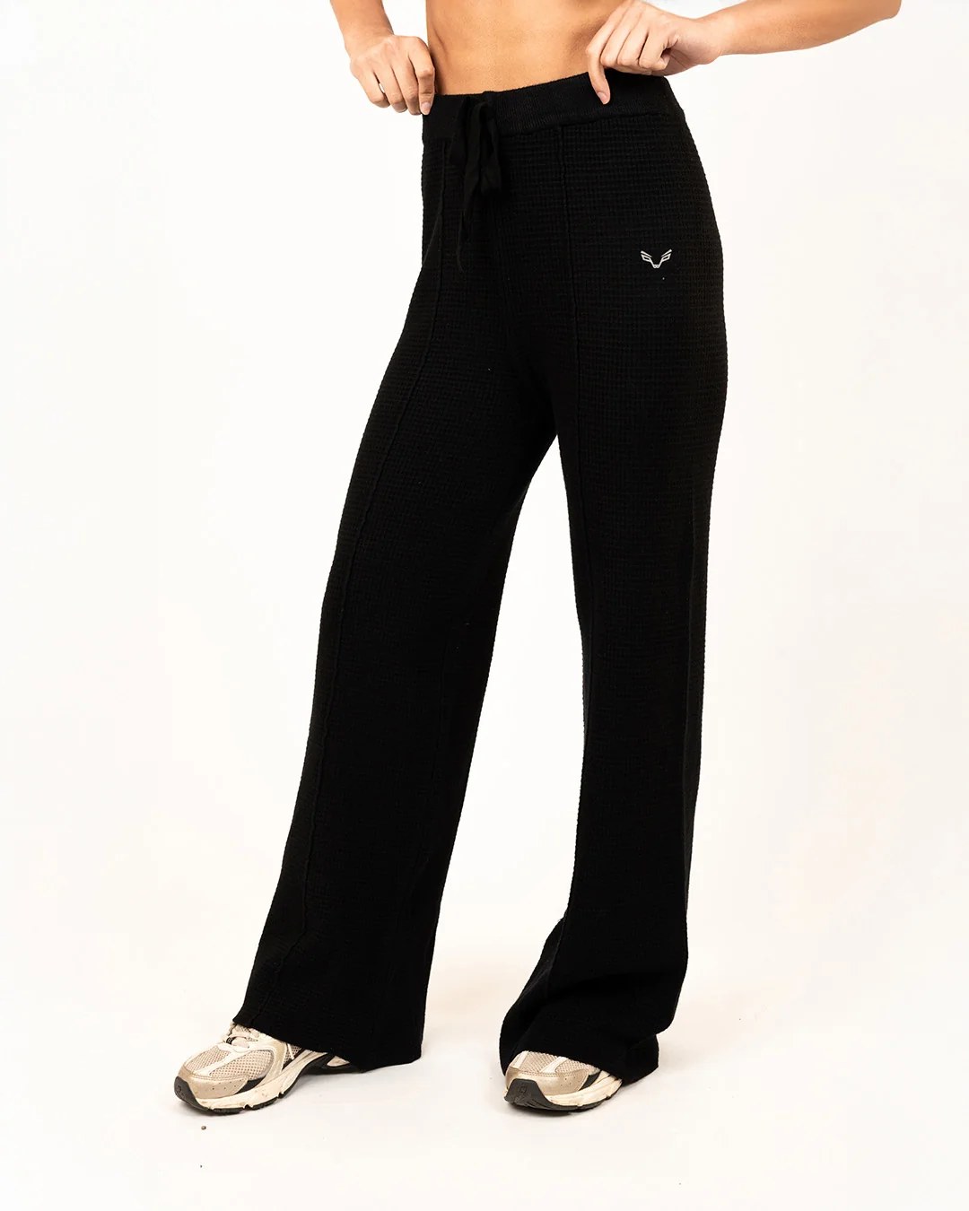 BFEERCE Waffle-Luxe Pants Black