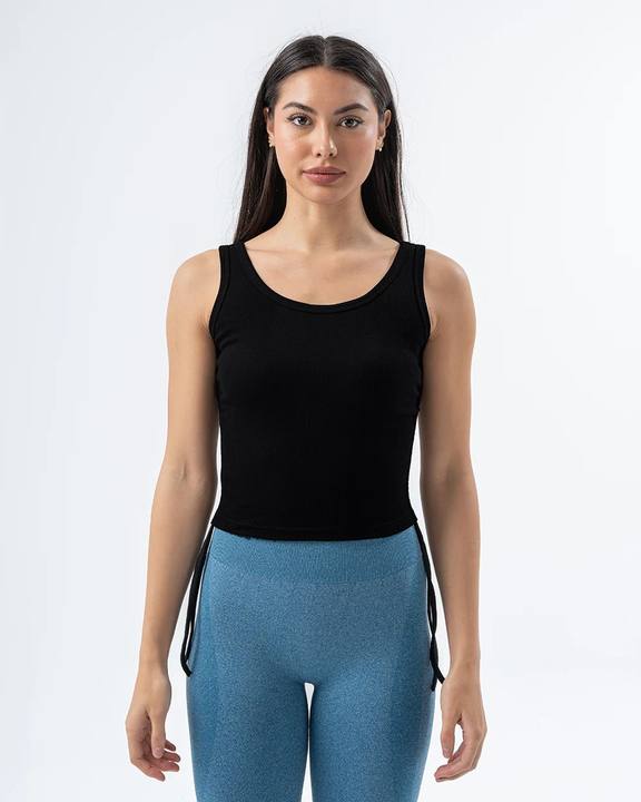 Ribbed Tank Top Black