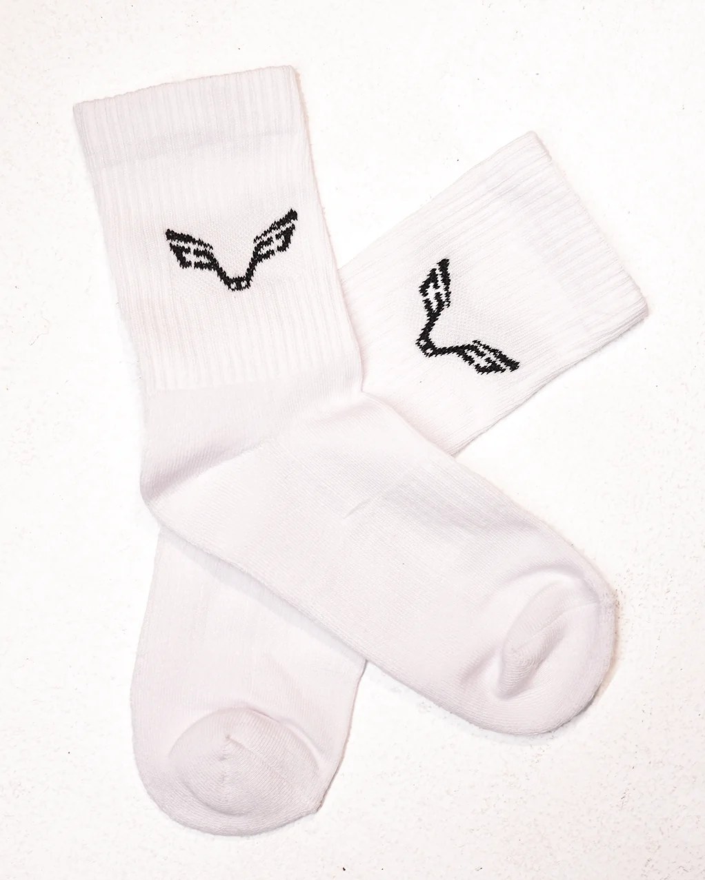 Bfeerce White Crew Socks (Unisex)
