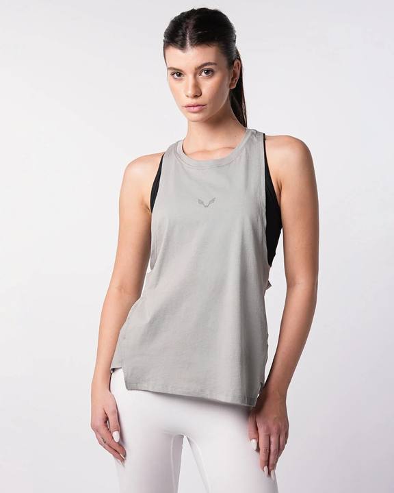 Relaxed Tank Top Light Grey