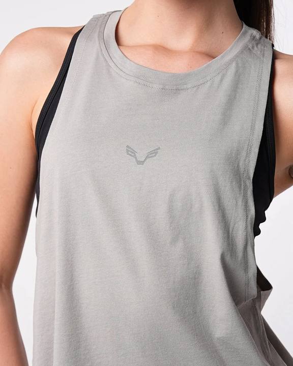 Relaxed Tank Top Light Grey