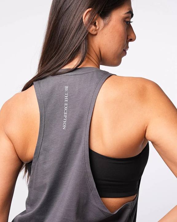 Relaxed Tank Top Charcoal