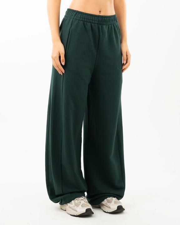 Womens Green Essential Oversized Pants