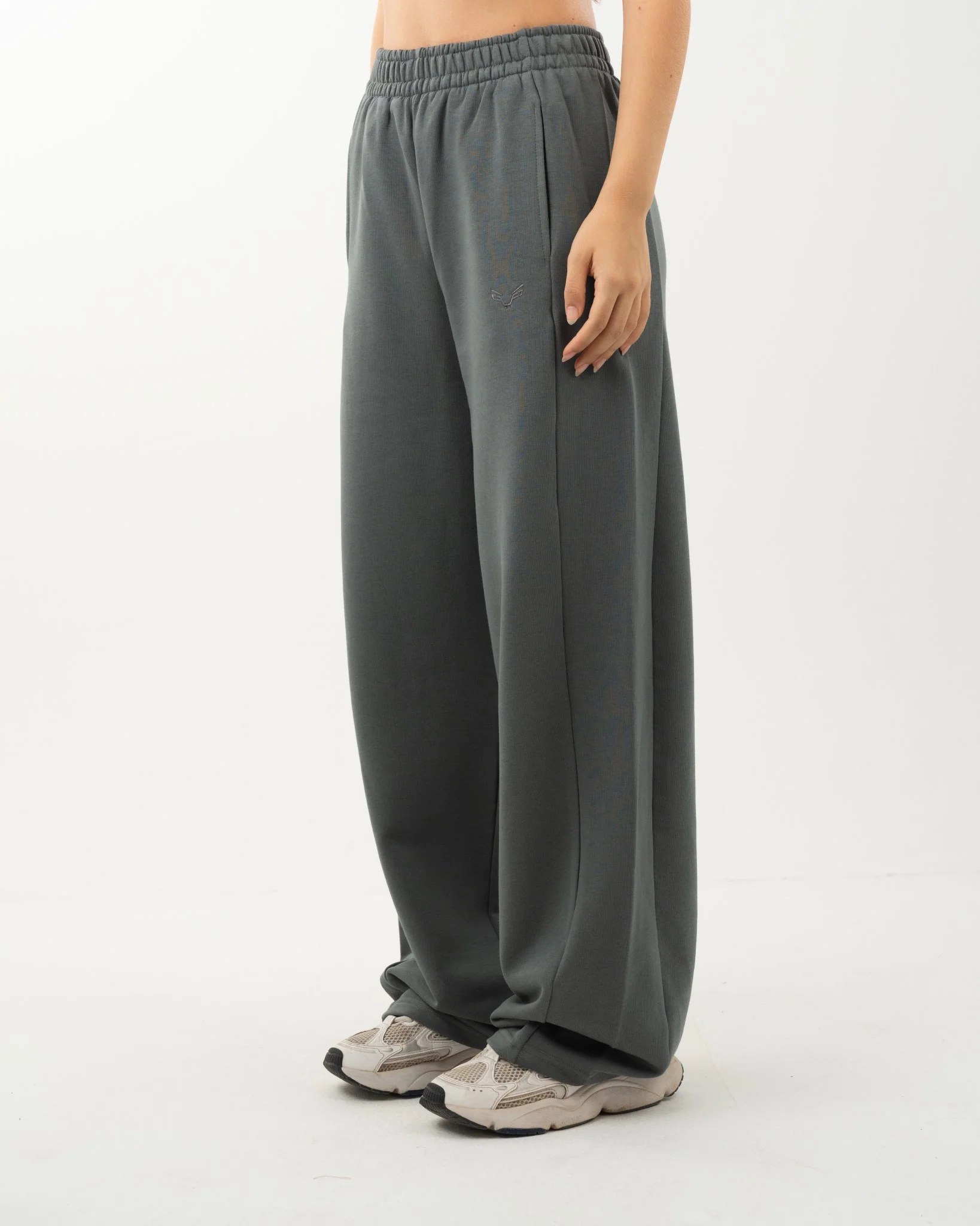 Womens Grey Essential Oversized Pants women