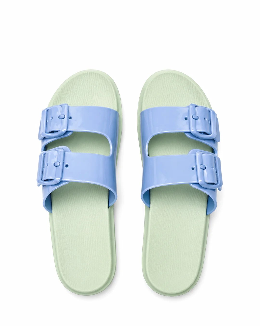 Cutout Slide - Blue/Mint