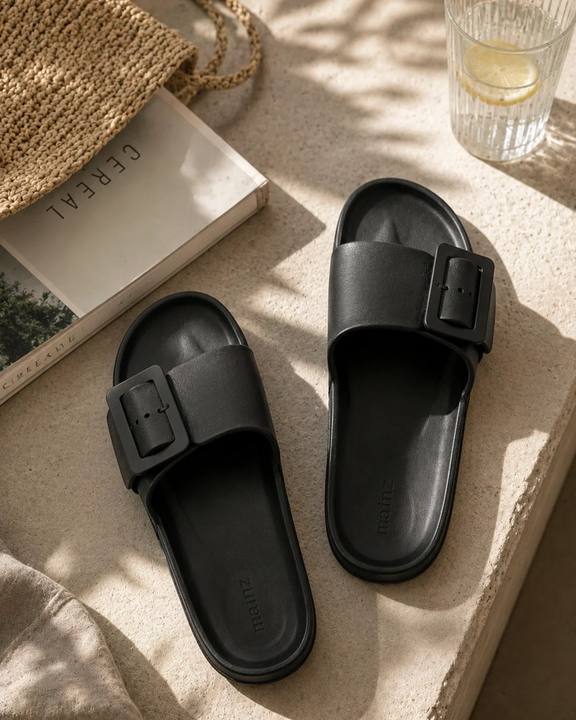 Classic Platform Slides - Black