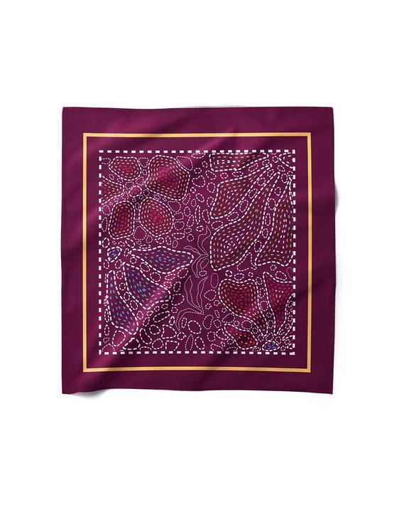 Autumn Gold - Silk Satin Scarf