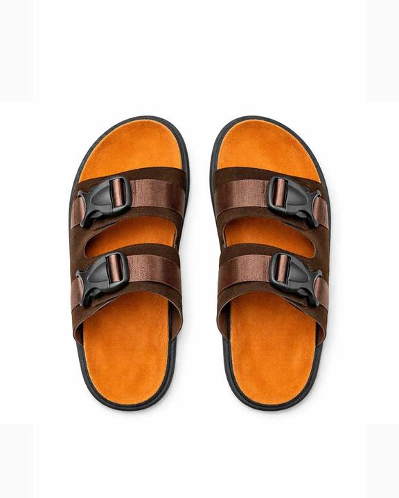 Men’s Nomad Strap Slides – Brown