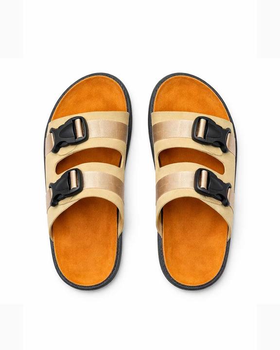 Men’s Nomad Strap Slides – Beige