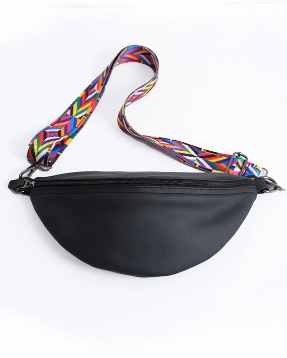 Leather Fanny Pack - Black