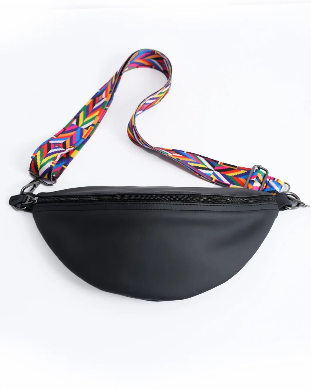 Leather Fanny Pack - Black