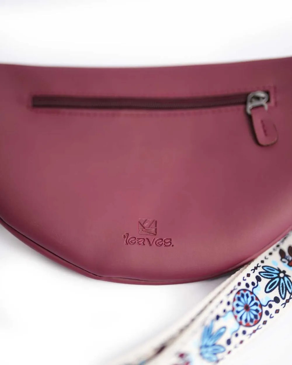 Leather Fanny Pack - Burgundy