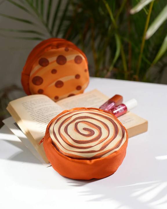 Cream Cinnamon Donut - Makeup Pouch