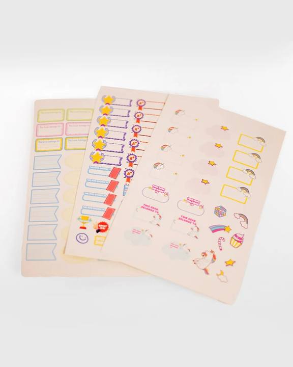 Study & Labels Sticker Sheets (Set of 3)