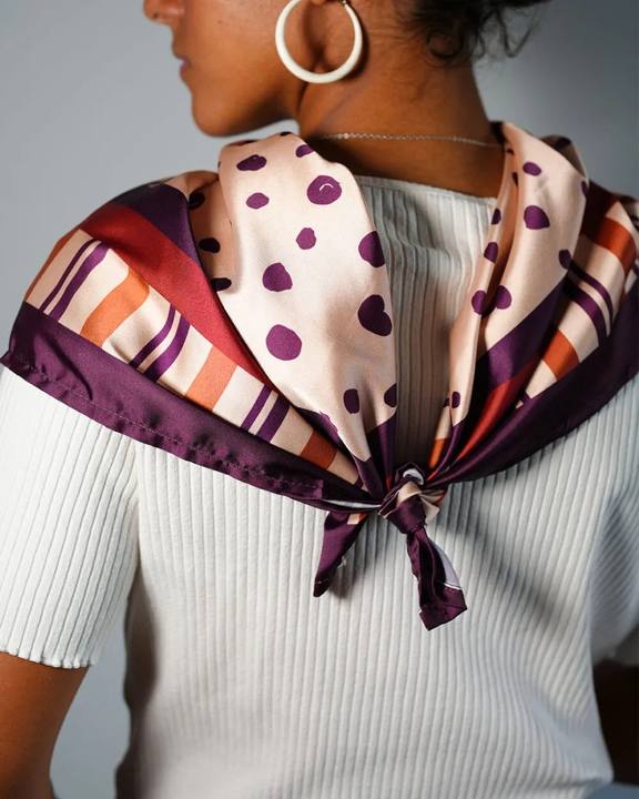 Cinnamon Touch - Silk Satin Scarf