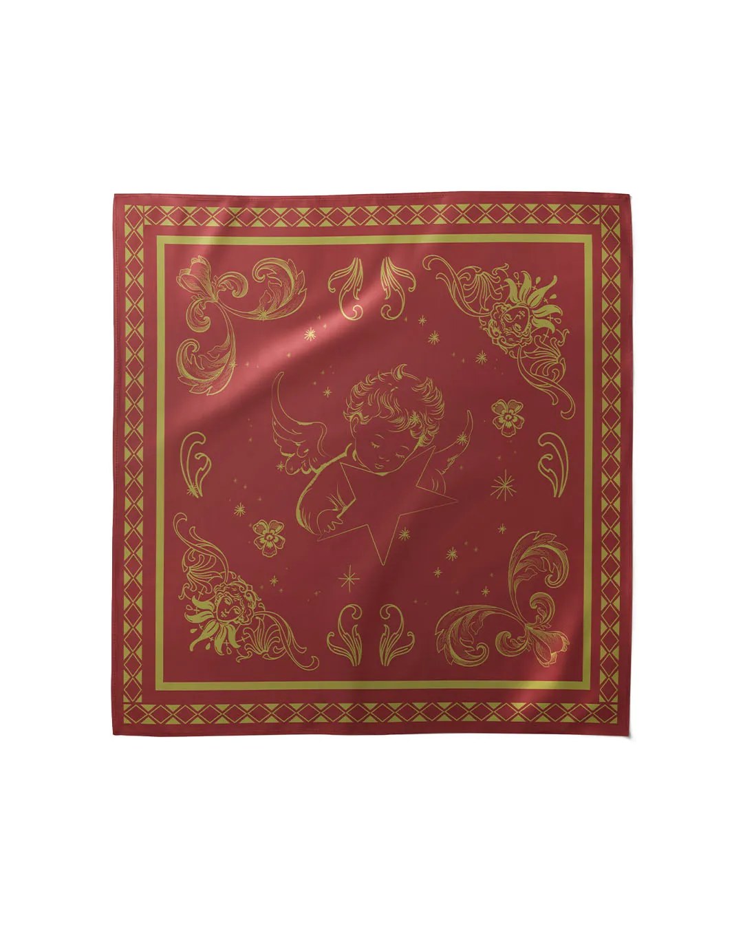 Golden Angel - Silk Satin Scarf