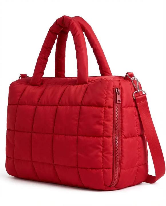 Puffer Bag - Dark Red