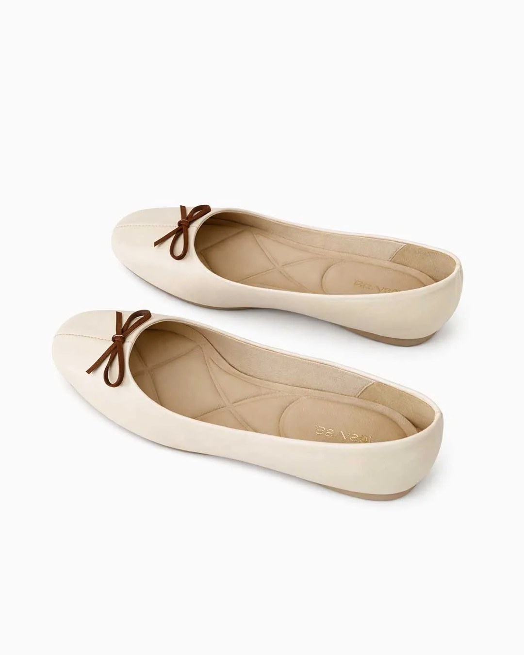 Bow Classic Ballet Flats – Cream