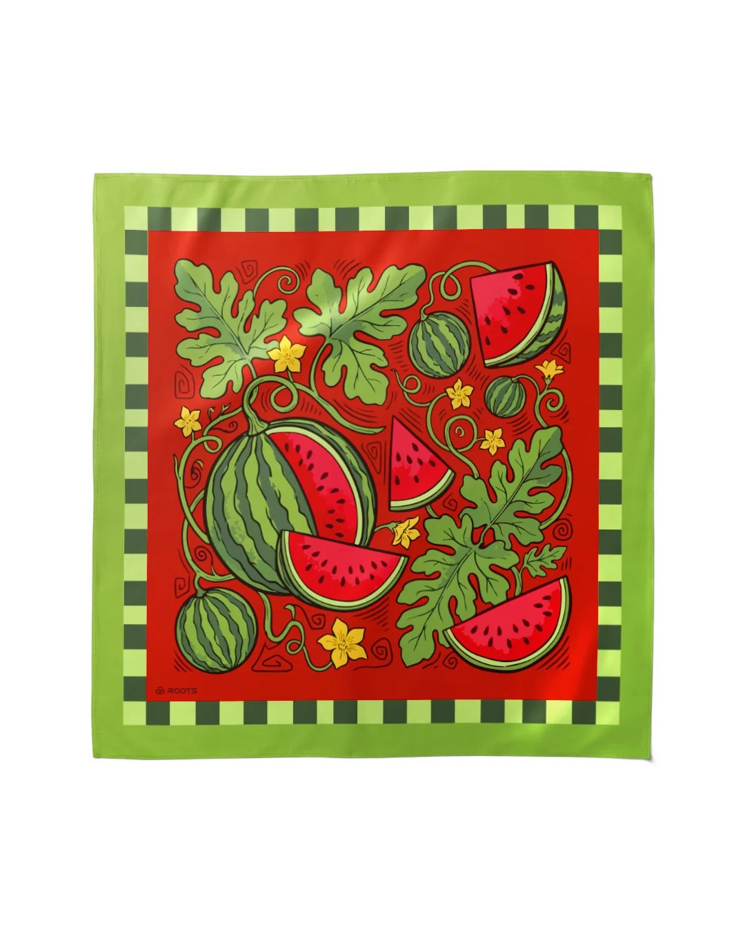 Melon Mix – Silk Satin Summer Scarf