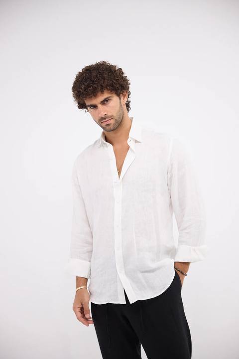 The white - Linen shirt