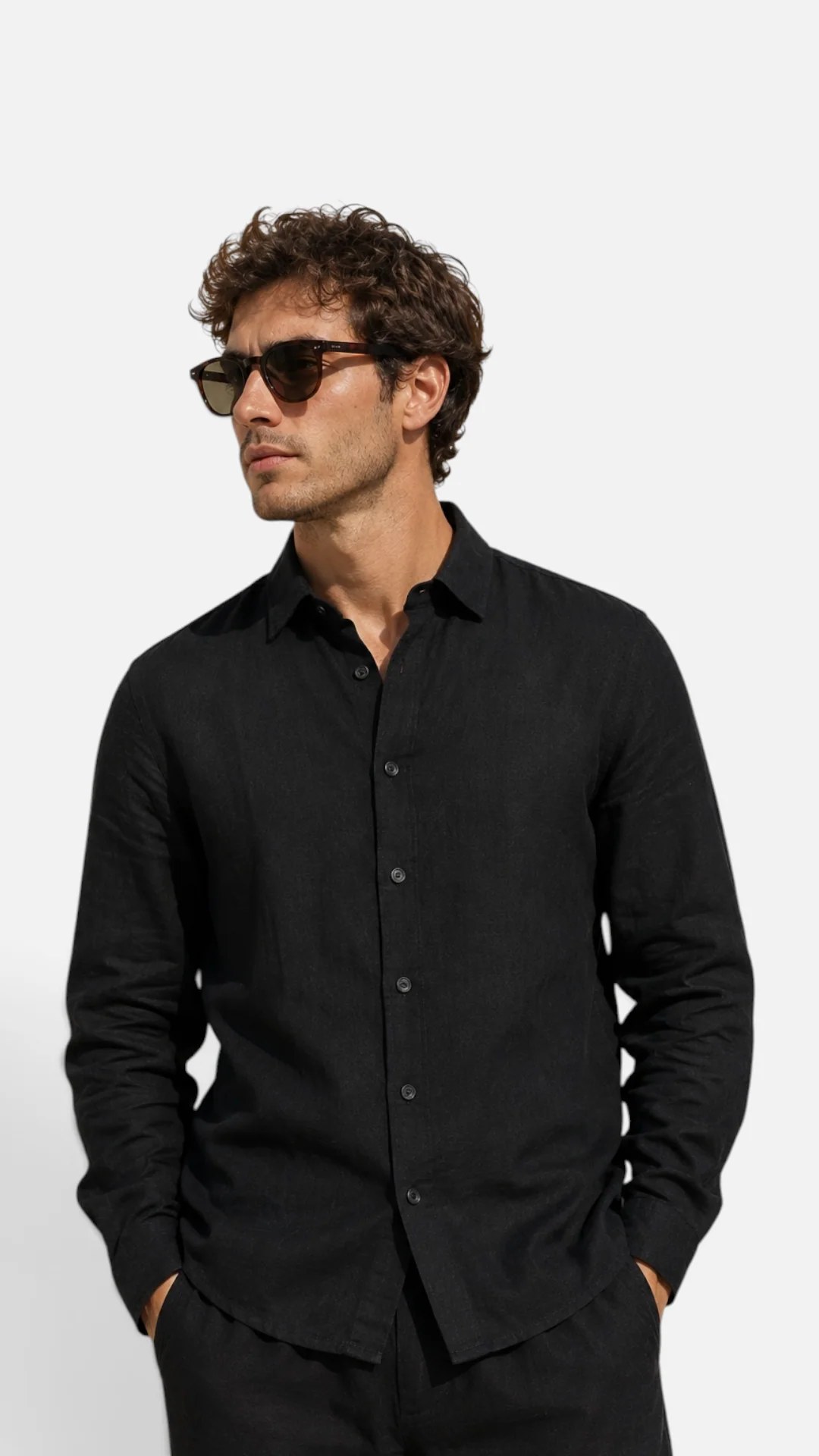 Black Linen shirt
