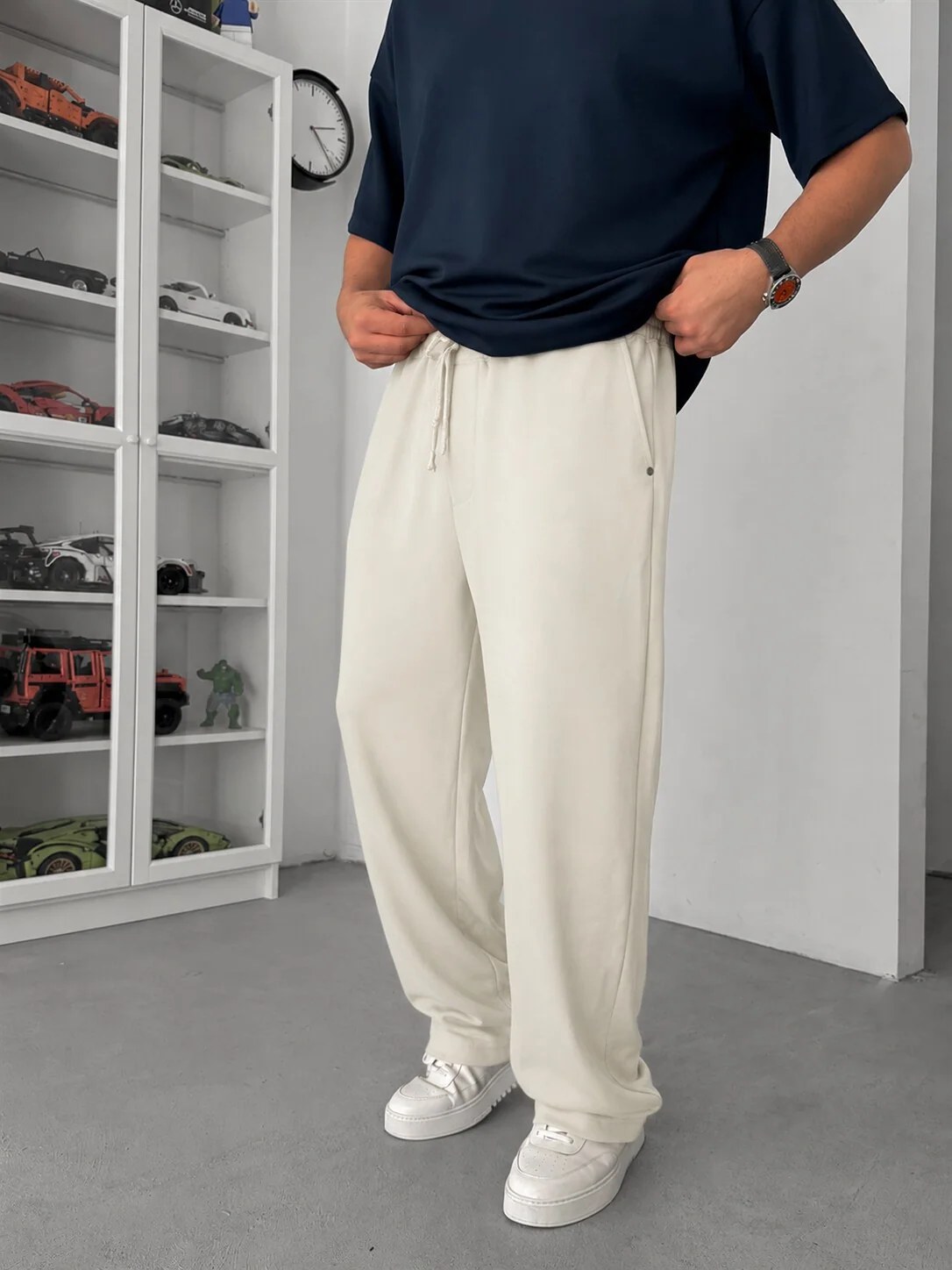 Soft Wide-Leg Pants - Off White