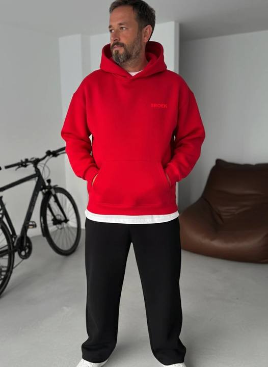 Oversized Hoodie - Red
