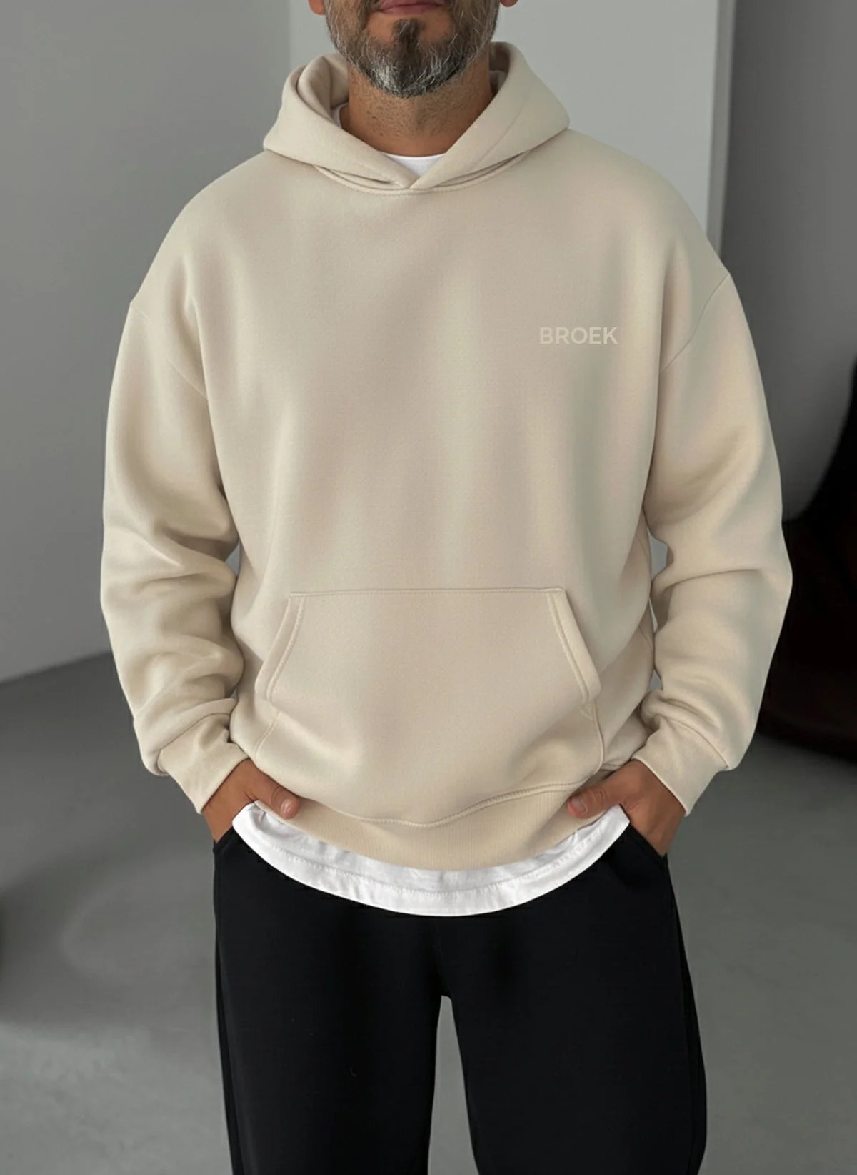 Oversized Hoodie - Beige