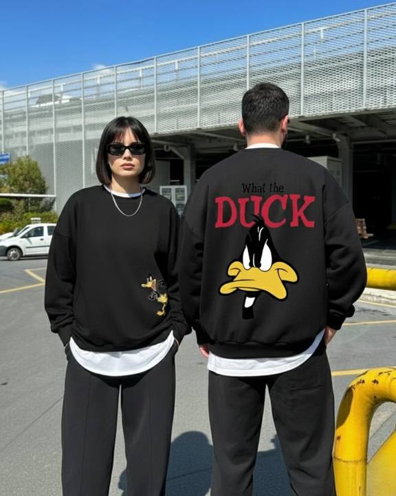 Black Crewneck What the Duck