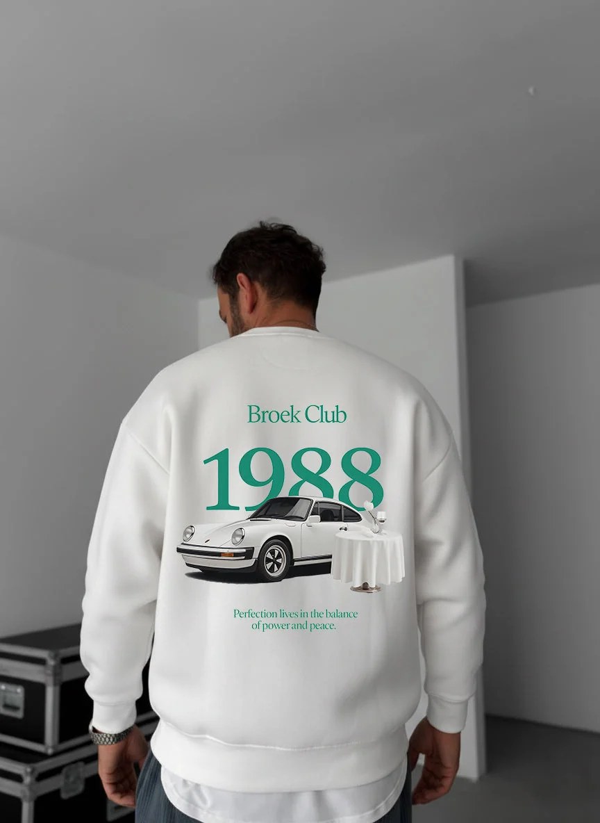Broek Club 1988 Crewneck - White