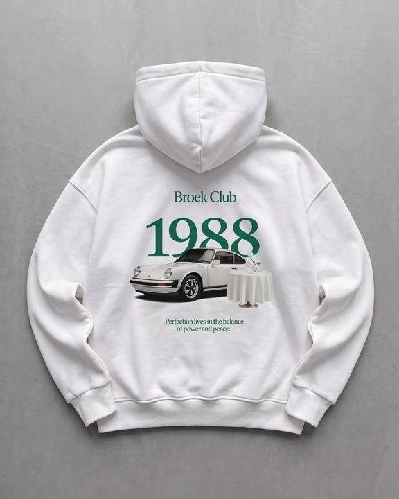 Broek Club 1988 Hoodie - White