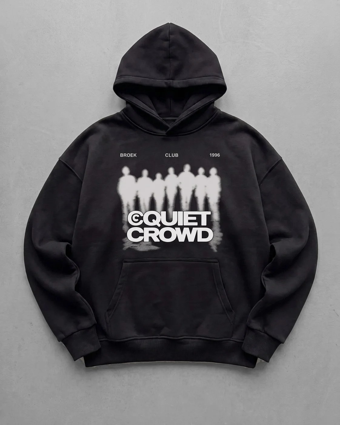 Quiet Crowd Club Hoodie - Black