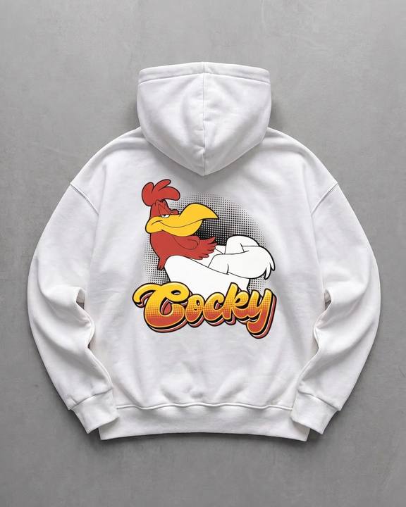 Off-White "cocky" Printed Oversize Hoodie