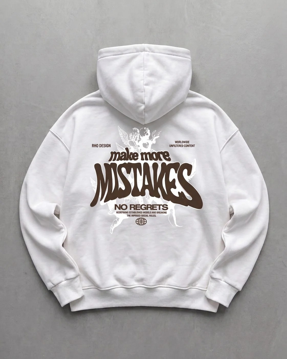 Off-White "Mistakes" Printed Oversize Hoodie