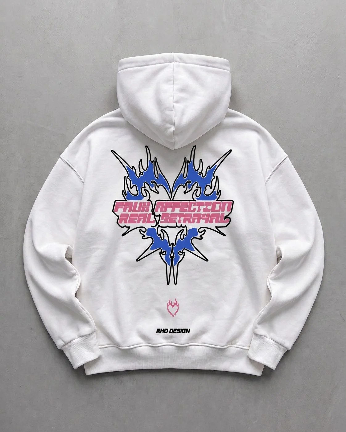 Off-White "Affection" Printed Oversize Hoodie