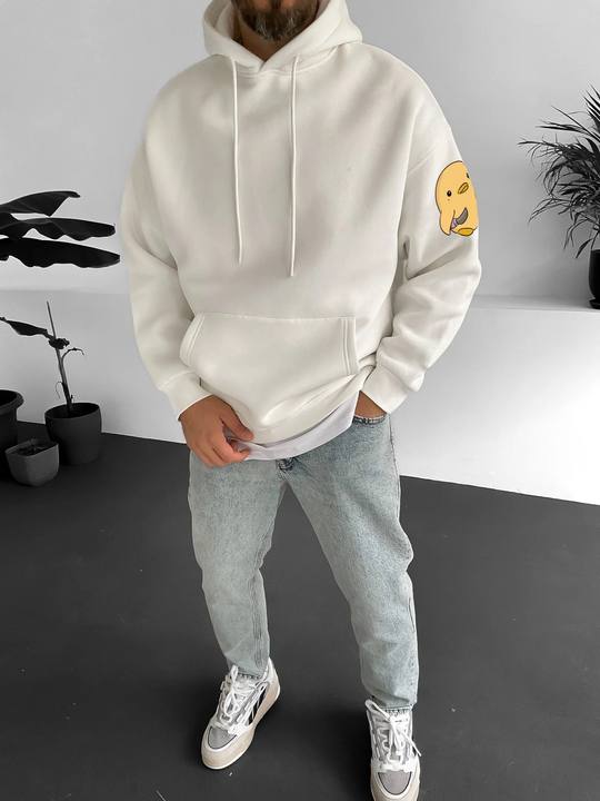 Off-White "Violence" Printed Oversize Hoodie