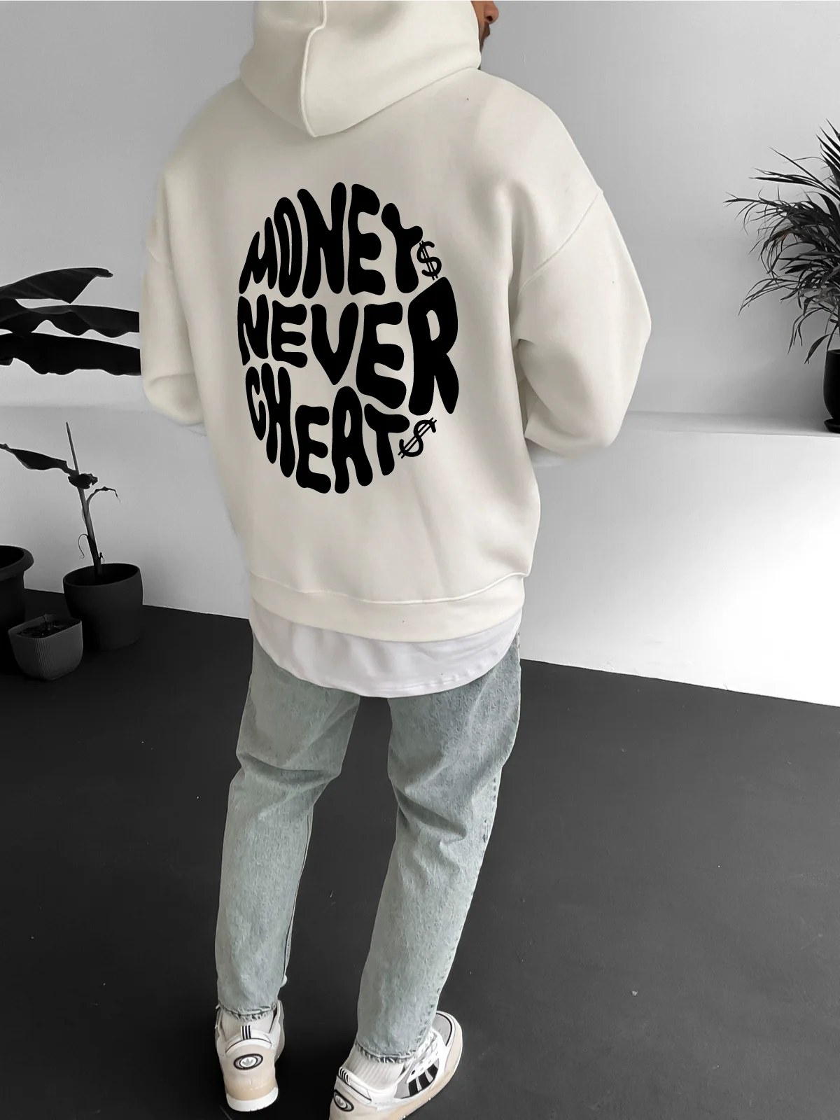 Off-White "Money Integrity" Printed Oversize Hoodie