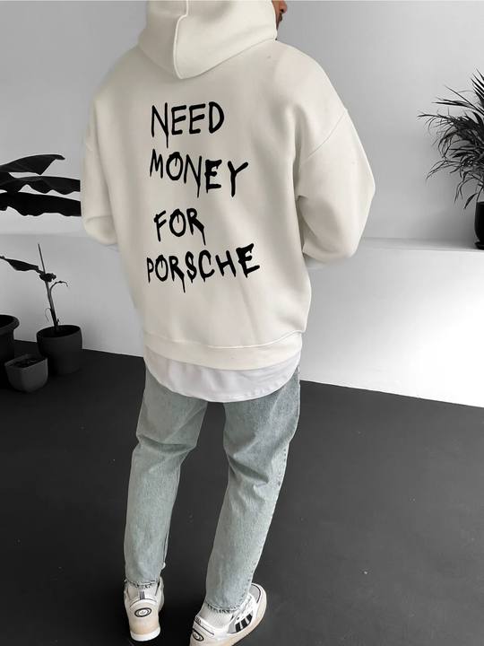 Off-White "Porsche" Printed Oversize Hoodie