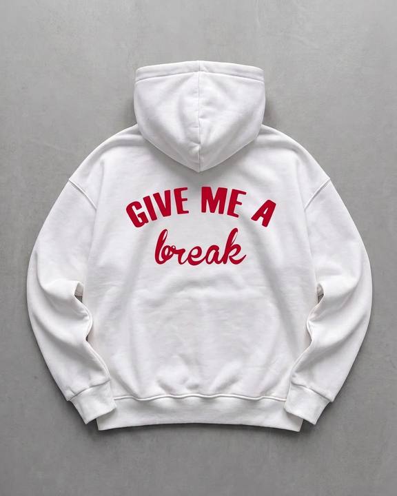 Off-White "Break" Printed Oversize Hoodie