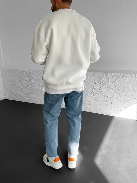 Off-White "Eagle" Printed Oversize Sweatshirt