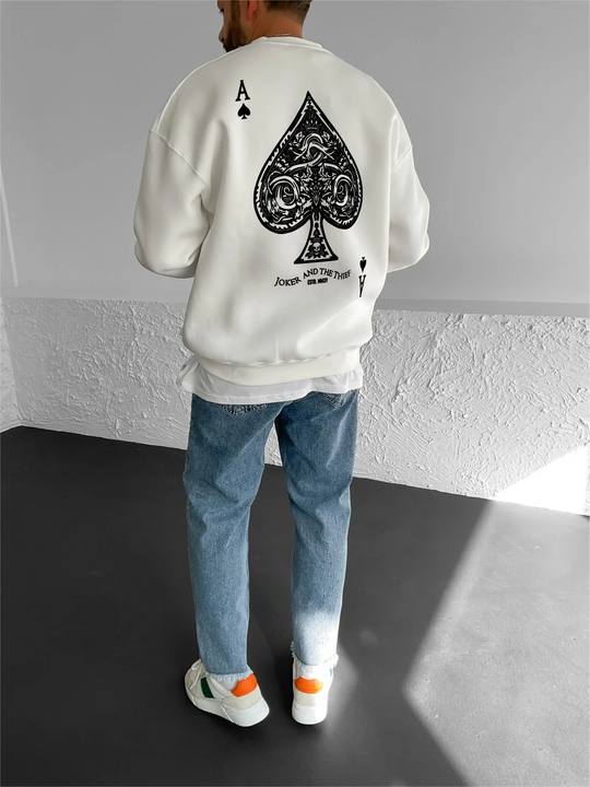 Off-White "Ace" Printed Oversize Sweatshirt