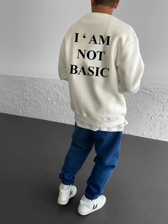 Off-White "Not-Basic" Printed Oversize Sweatshirt