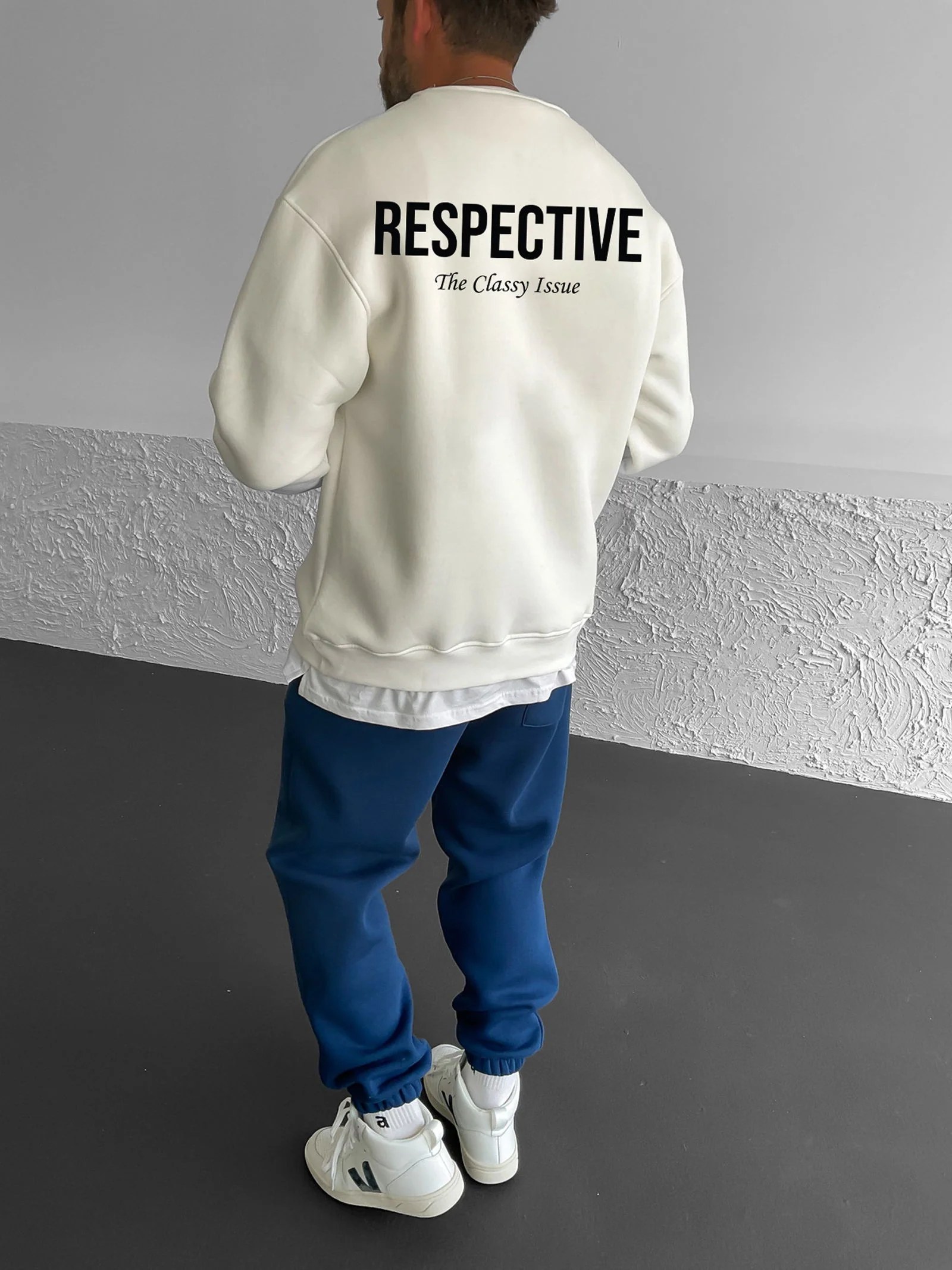 Off-White "Respective " Printed Oversize Sweatshirt