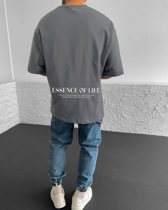 Smoked Essence Printed Oversize T-Shirt
