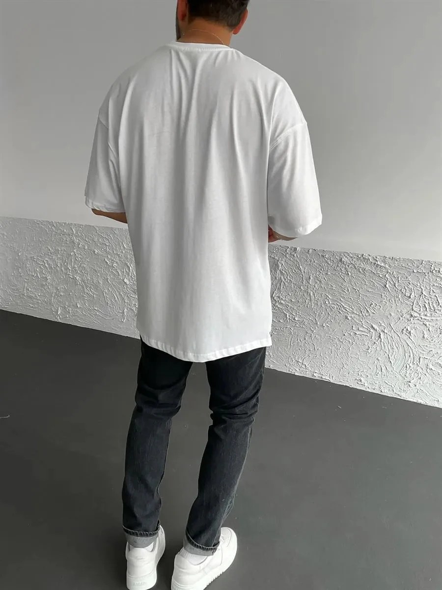 White Weekend Printed Oversize T-Shirt