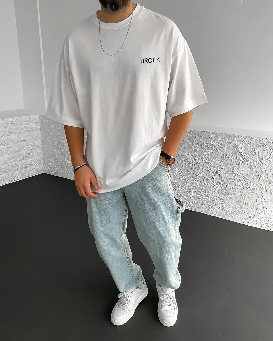 White Life Printed Oversize T-Shirt