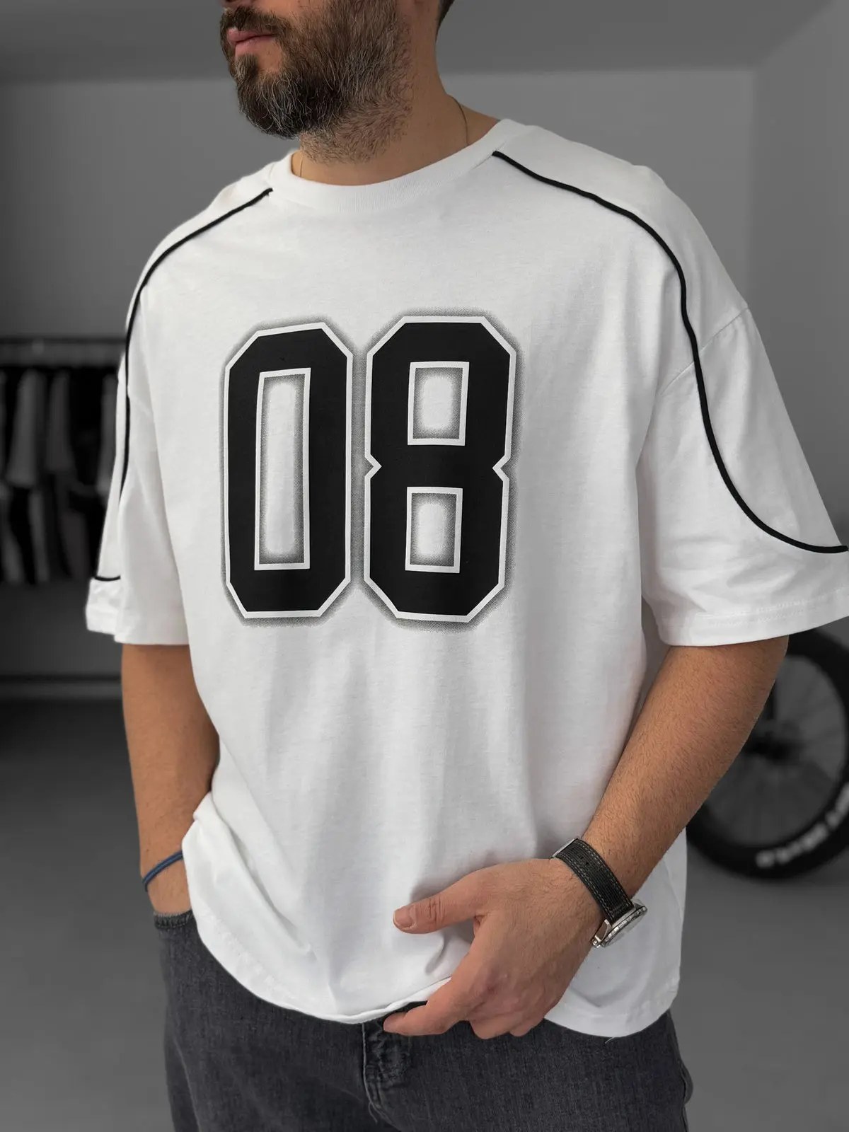 Limited Edition White Printed T-Shirt 08
