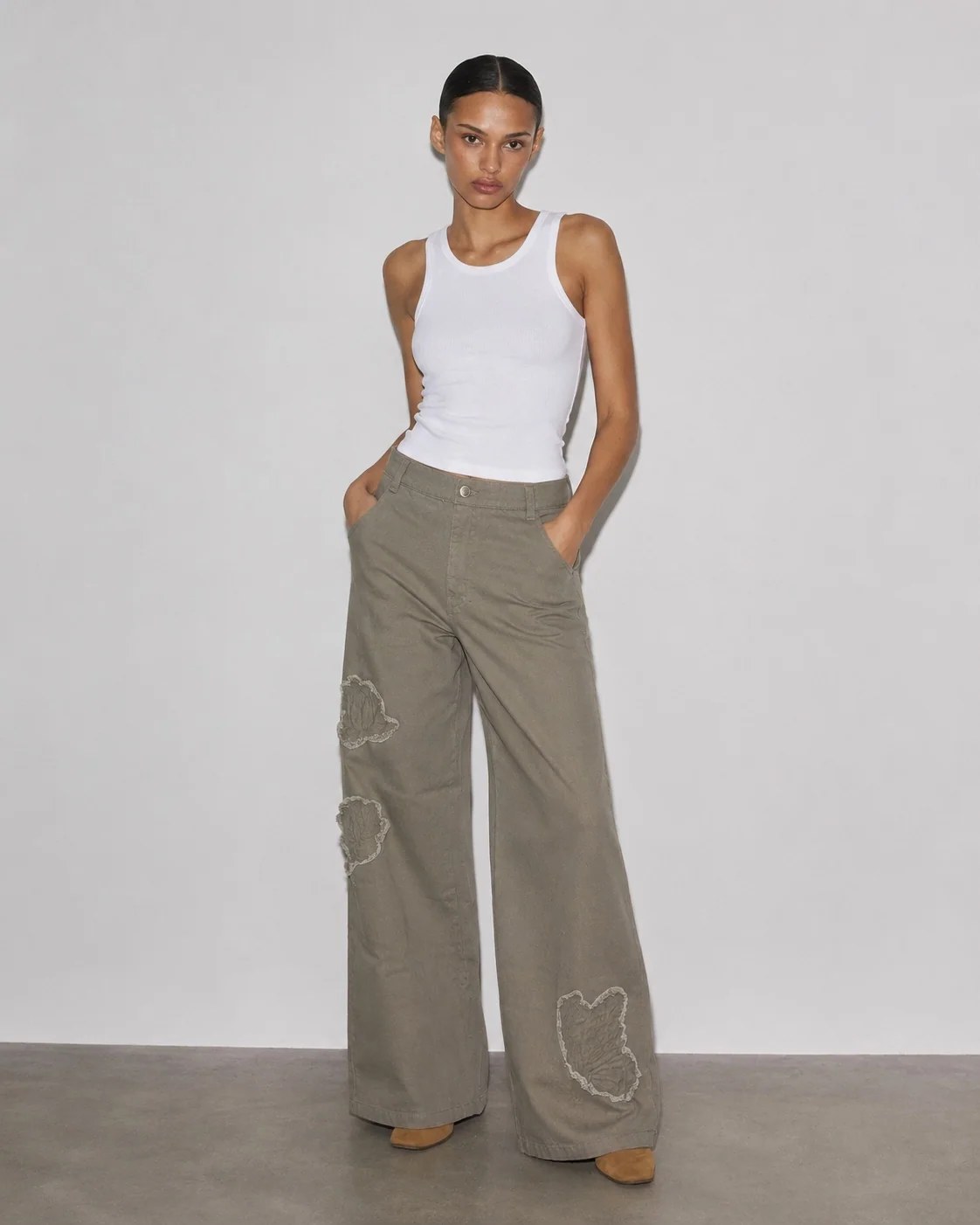 Blooming Strength Olive Pants