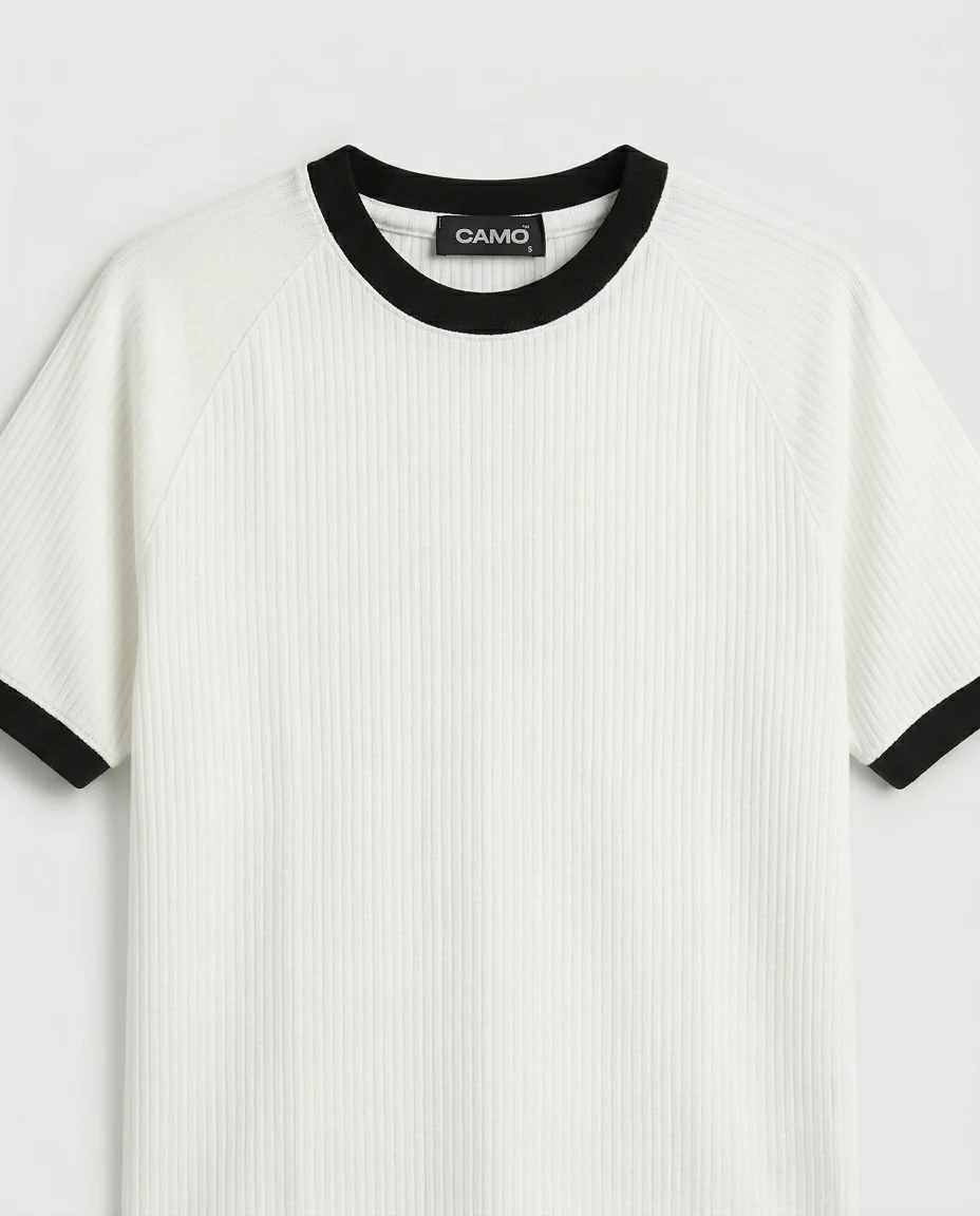 Knitted Ringer T-Shirt