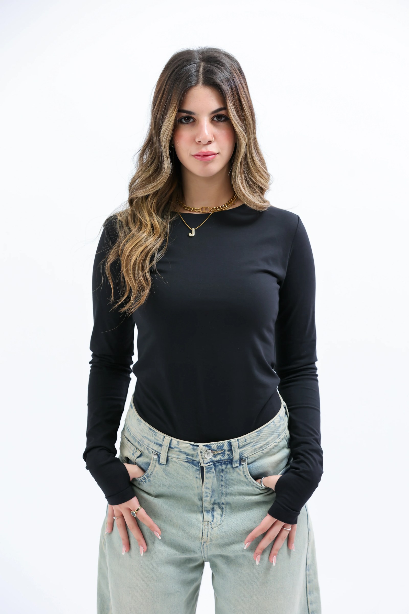 Black Everywear Longsleeved Top
